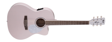 גיטרה אקוסטית מוגברת בצבע ורוד CORT Classic PPOP