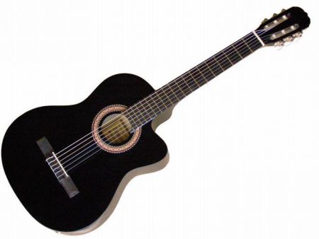 גיטרה קלאסית מוגברת עם תיק C941CEQ BK armando