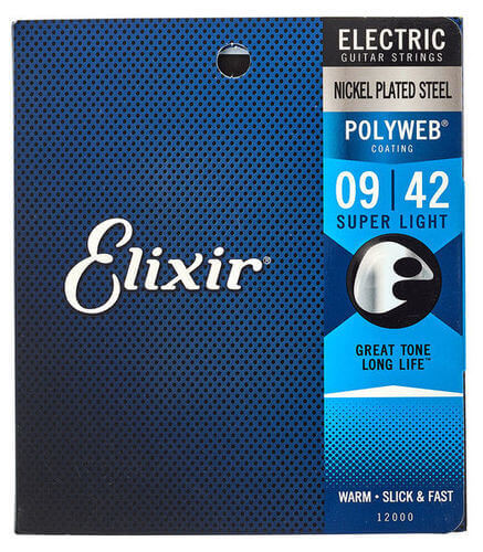 סט מיתרים לחשמלית ELIXIR POLYWEB 0.09