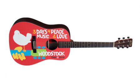 גיטרה אקוסטית מוגברת MARTIN Cust DX Woodstock 50th Annv
