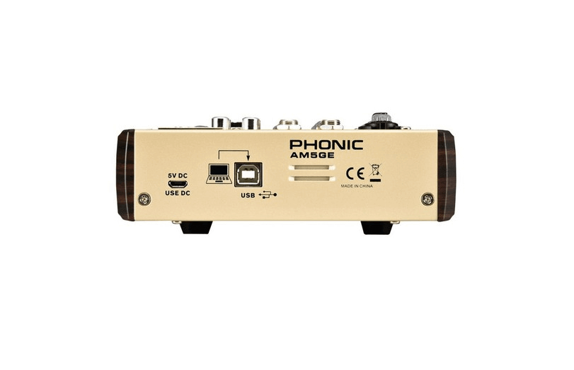 מיקסר אנלוגי 5 ערוצים PHONIC AM5GE – תמונה 3