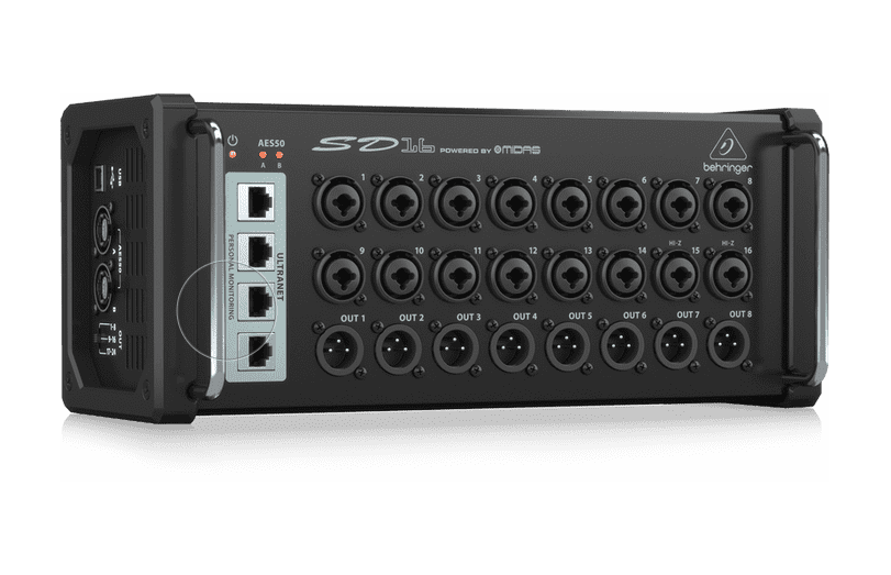 Behringer SD16 - קופסת במה למיקסר דיגיטאלי, 16 כניסות, 8 יציאות ו 4 חיבורי ULTRANET – תמונה 2