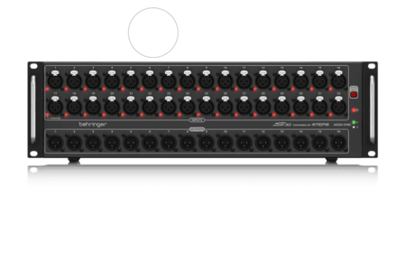 Behringer S32 קופסת במה למיקסר דיגיטאלי. 32 כניסות, 16 יציאות וחיבור ULTRANET