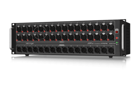 Behringer S32 קופסת במה למיקסר דיגיטאלי. 32 כניסות, 16 יציאות וחיבור ULTRANET