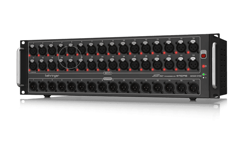 Behringer S32 קופסת במה למיקסר דיגיטאלי. 32 כניסות, 16 יציאות וחיבור ULTRANET – תמונה 2